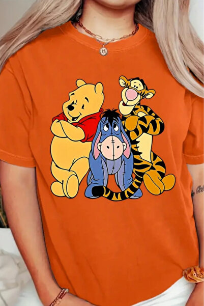 New Shine Winnie Pooh cu imprimeu supradimensionat tricou
