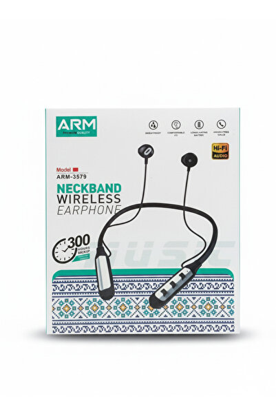 Genrice سماعات أذن لاسلكية حول الرقبة - مقاومة للعرق، صوت عالي الدقة، بطارية ...