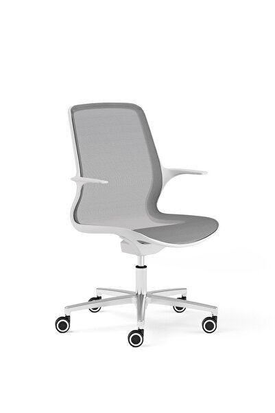 Koleksiyon Allegro Yükseklik Ayarlı Beyaz Çalışma Koltuğu