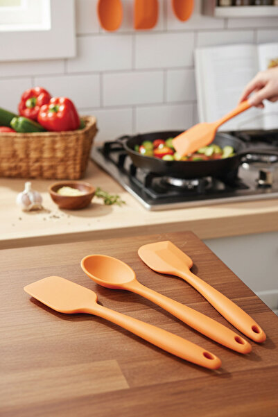 toganstore Büyük Boy, Yanmaz, Yapışmaz, Silikon Spatula, Kaşık, Hamur Sıyırıc...
