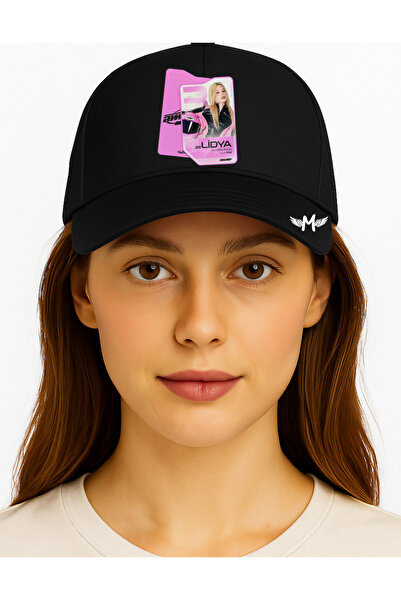 lovver MANİFEST LİDYA AMATÖR ŞARKI TASARIMLI PREMİUM BASKI SİYAH ŞAPKA