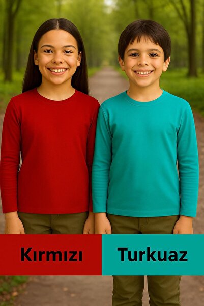 Mcr Унисекс комплект от 2 части с дълъг ръкав и яка за момичета и момчета, те...