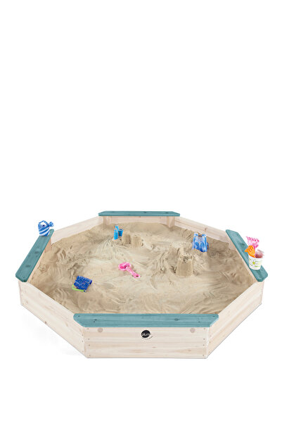 PLUM Dev Turkuaz Ahşap Çocuk Kum Havuzu