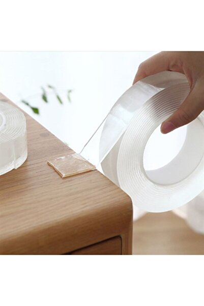 Asel Aksesuarcı Çift Taraflı Nano Bant Kuvvetli Silikon Jel Yapıştırıcı Yıkan...