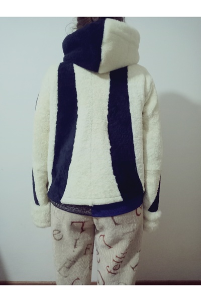 hoaryage Postu Fur Hooded Sweatshirt, Coat, Biker Jacket, Ski Jacket, Unlined