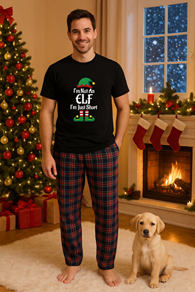 MVRDAR Set pijamale barbati bumbac Colectia Grinch Christmas, sarbatori de Cr...