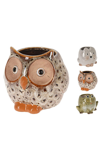 BOYNER EVDE Çok Renkli Saksı PORS HAYVAN FİGÜR 14X10X12CM 3 ASS.