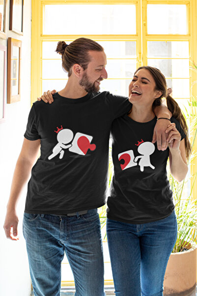 MVRDAR Set of 2 100% cotton couple t-shirts
