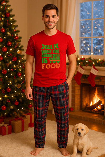 MVRDAR Set pijamale barbati bumbac Colectia Grinch Christmas, sarbatori de Cr...