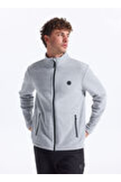 Discovery Expedition D5WM-SWT3301 Gri Dik Basic Erkek Polar Sweatshırt