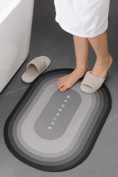 DDHOME Magic Water Absorbent Χαλάκι Μπάνιου Αντιολισθητικό Χαλάκι Ablution 40x60