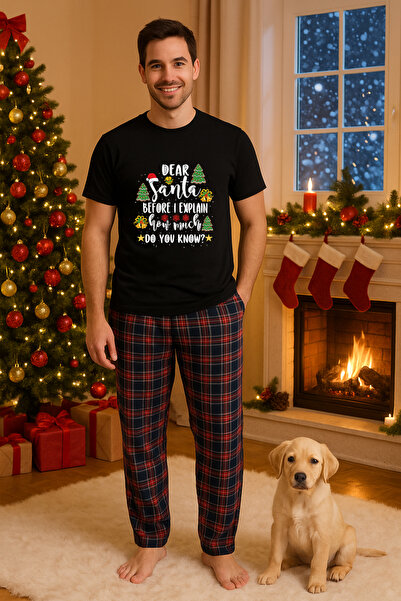MVRDAR Set pijamale barbati bumbac Colectia Grinch Christmas, sarbatori de Cr...
