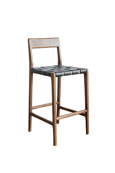 Gajah Cult Açık Ceviz Ahşap Bar Sandalyesi