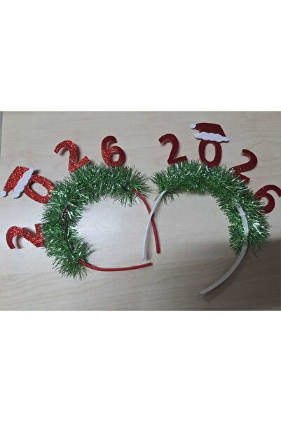 Büşra Süsleme Yeni Yıl, Yılbaşı Taçı 2026 Yeşil