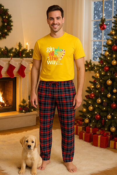 MVRDAR Set pijamale barbati bumbac Colectia Grinch Christmas, sarbatori de Cr...