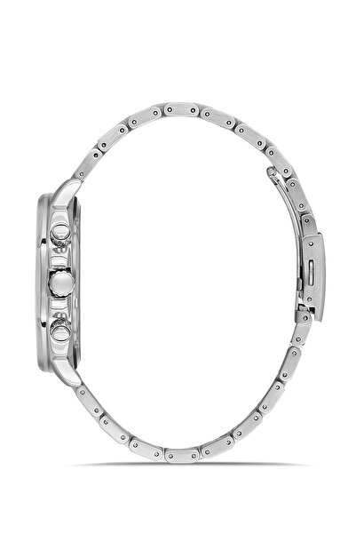 FERRO Silver Steel Cord Men's Wristwatch Fm11652A-A4 Functions Active 3 Atm Water Resistant