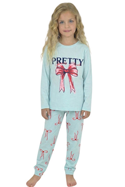 Ceylin Fashion Set de pijamale pentru fete, 100% bumbac, cu mâneci lungi și d...