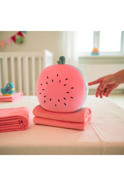 OEM 3-in-1 Pillow - Integrated Blanket, Hand Pockets and Plush Toy