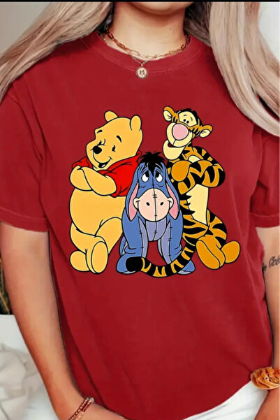 New Shine Winnie Pooh cu imprimeu supradimensionat tricou