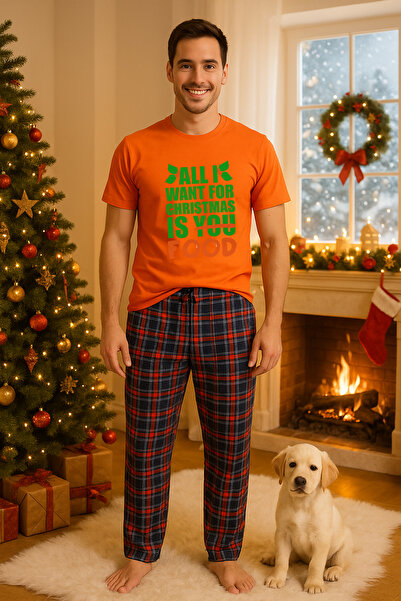 MVRDAR Set pijamale barbati bumbac Colectia Grinch Christmas, sarbatori de Cr...