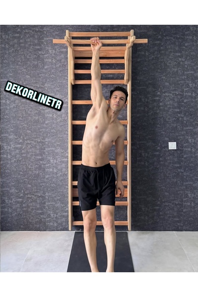 DEKORLİNE Profesyonel İsveç Duvarı – Çocuk & Yetişkin İçin Spor ve Tırmanma S...