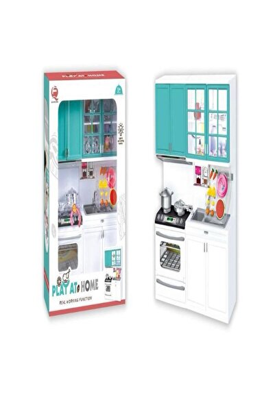 OEM Toy kitchen with lights and accessories for children
