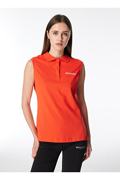 Discovery Expedition Nar Çiçeği Kadın Basic Polo T-Shirt D4SL-TST3036