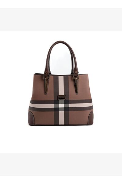 Silver Kadın Omuz Çantası 667-47398 POLO ÇANTASI MK85 KOYU KAHVE-MAT KAHVE