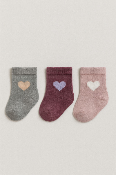 ESİLA KİDS Baby Socks 3-Piece Cute Patterned