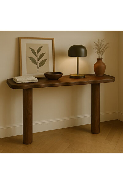 Paswood Özel tasarım Masif ahşap dresuar - Doğal çam ağacı el yapımı konsol 110*30*85 cm