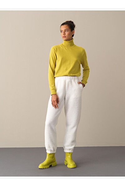 Xint Beyaz Polar Sweat Pantolon