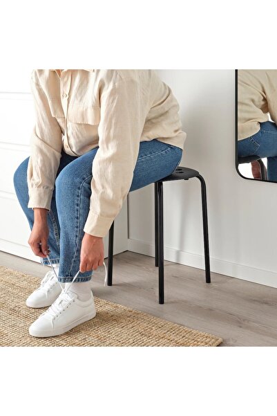 OEM Stool, 32x40x45 cm, steel/anti-corrosion coating/plastic, stackable, lightweight, durable, partially