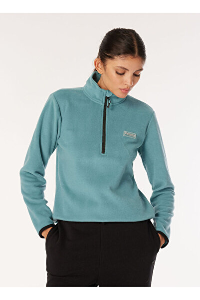 Discovery Expedition Mint Kadın Dik Yaka Basic Polar Sweatshırt D4WL-SWT3929
