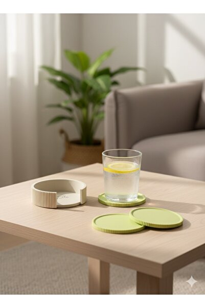 Gamy Crafts Set of 4 Coasters with Stand |   Modern Pinterest Coasters |   Co...