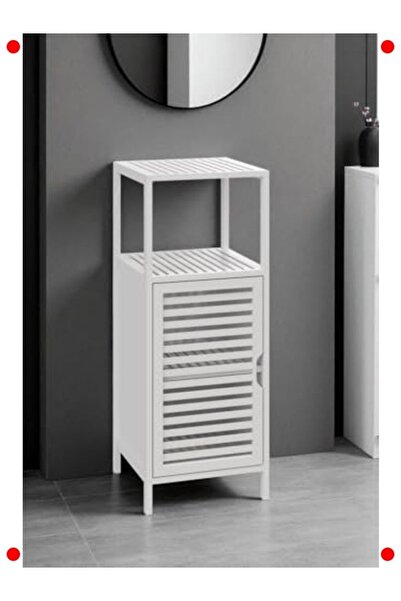 markentegra Bamboo and White Lacquer Bathroom Organizer Do