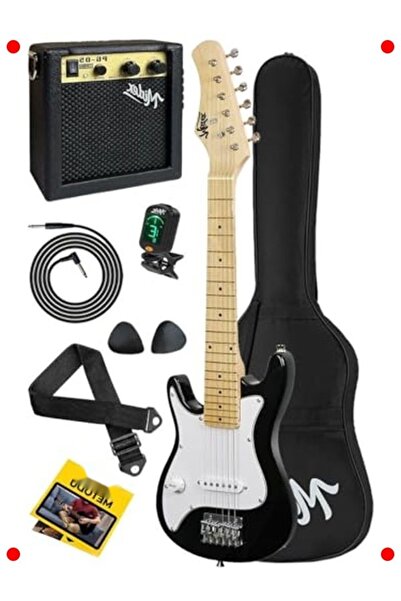 markentegra مجموعة جيتار كهربائي للأطفال (4-6 سنوات) - حجم 1/4، مع مضخم صوت
