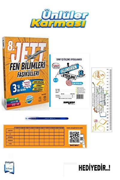 Ünlüler Karması Ünlüler 8.Sınıf LGS Fen Bilimleri Jett Fasikülleri...HEDİYELİ