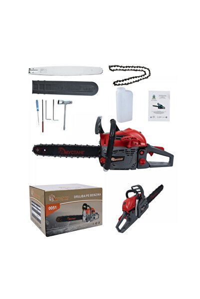 DDT Mustang 0051 petrol chainsaw, 5 HP, 52 cc, 40 cm blade, 2T