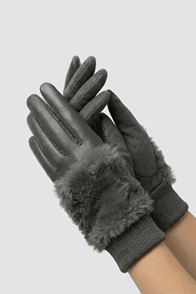 robanu Smoked Touch Fur Women's Gloves