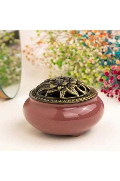 Roman Gifts Elegant Solid Ceramic Incense Burner - Handmade Unique Design for Home or Table Decor