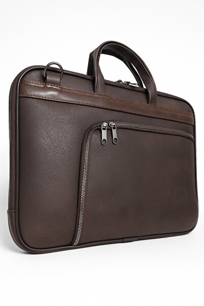 Newish Polo Ανδρική τσάντα από συνθετικό δέρμα για χαρτοφύλακα και φορητό υπολογιστή-13 ιντσών