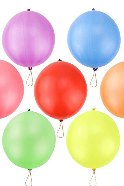 Srctech Helyuma Compatible Bouncy Elastic Balloon Mixed Color String Balloon 12 Inch 5 Pieces