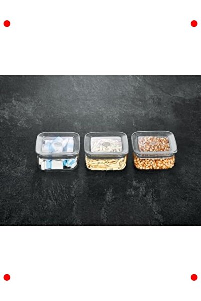 232premiumquality Square Storage Container Set – 3 X 350 ml