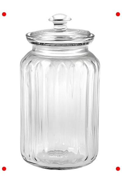 markentegra Viva Glass Storage Jar with Lid 1500Cc