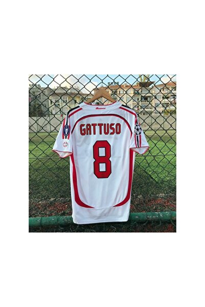 Alaturka Mix AC MILAN 2006/07 BEYAZ KISA KOL [ GATTUSO ] YETİŞKİN FORMASI