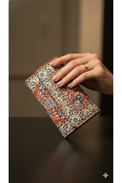 Gamy Crafts Ethnic Patterned Bohemian Women's Wallet-Turkish Motif Woven Wallet-Autentic Woven Kilim Motif Wallet