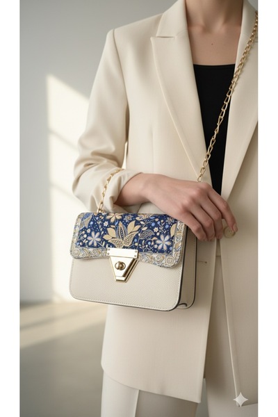 Gamy Crafts Ethnic Patterned Bohemian Women's Shoulder Bag-Turkish Motif Woven Bag-Autentic Woven Kilim Motif Bag