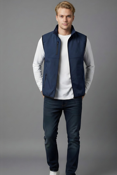 Gubo سترة رجالية بسحاب بتصميم عصري للرياضة والاستخدام اليومي