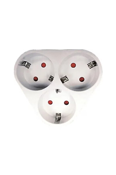 EUROLAMP Triple star plug, with grounding, 16A, 220-240V, IP20