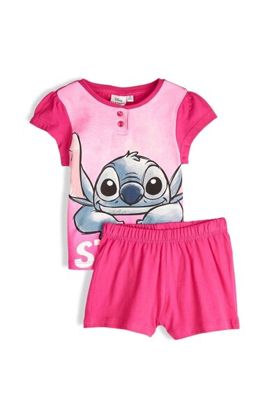 Lilo & Stitch Short cotton pajamas for girls, Lilo and Stitch in gift box